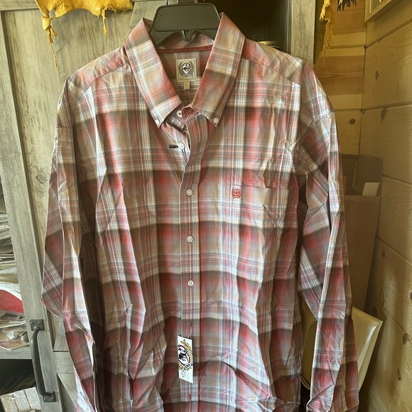 Cinch Other - Cinch nwt men’s long sleeve button down shirt large